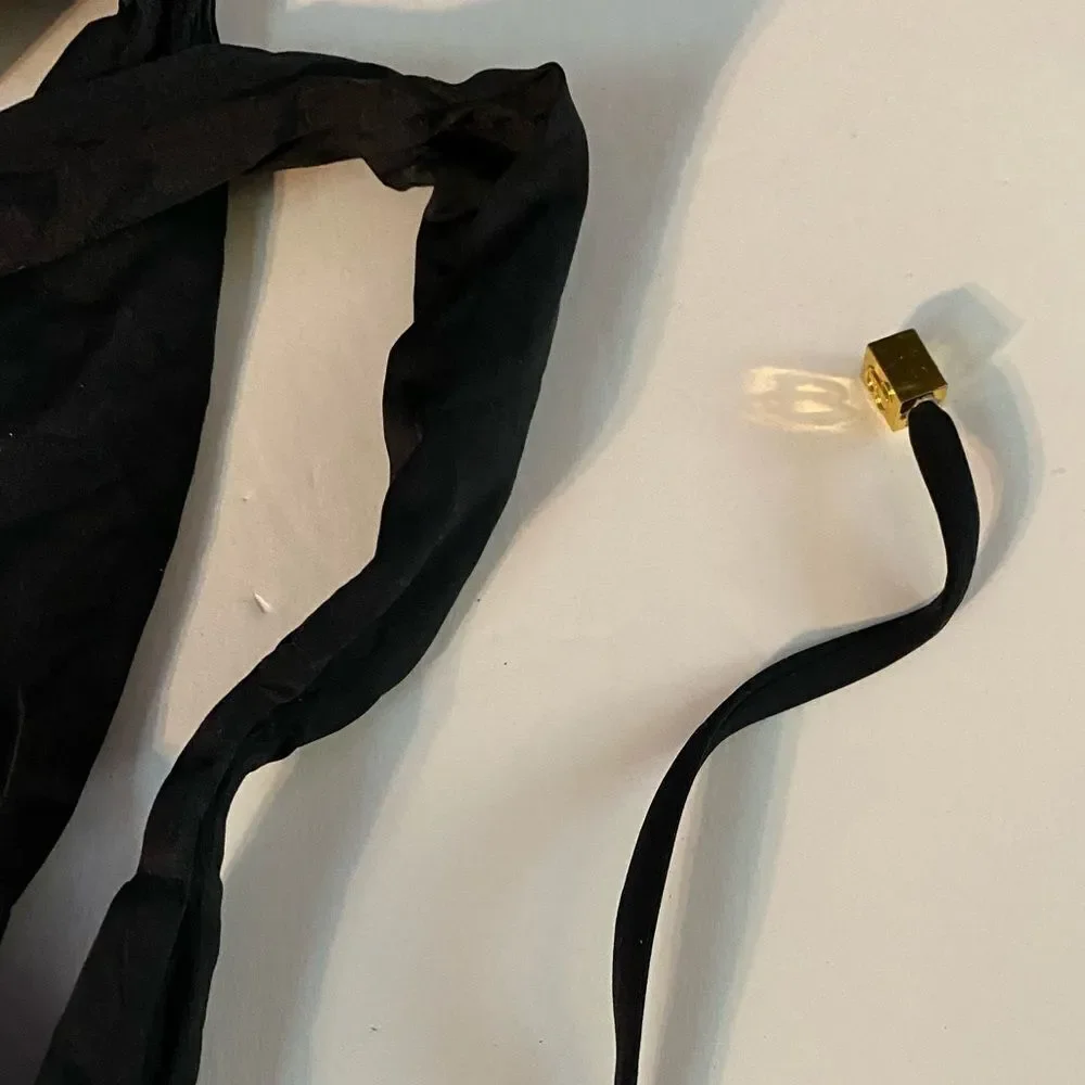 Beach Bunny‎ Bronze Bikini Top Black